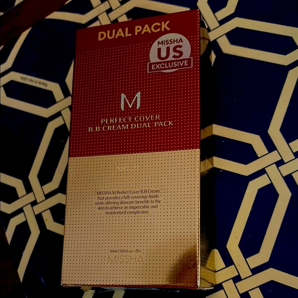 M Perfect Cover B.B Cream Dual pack # 21 New unopened
